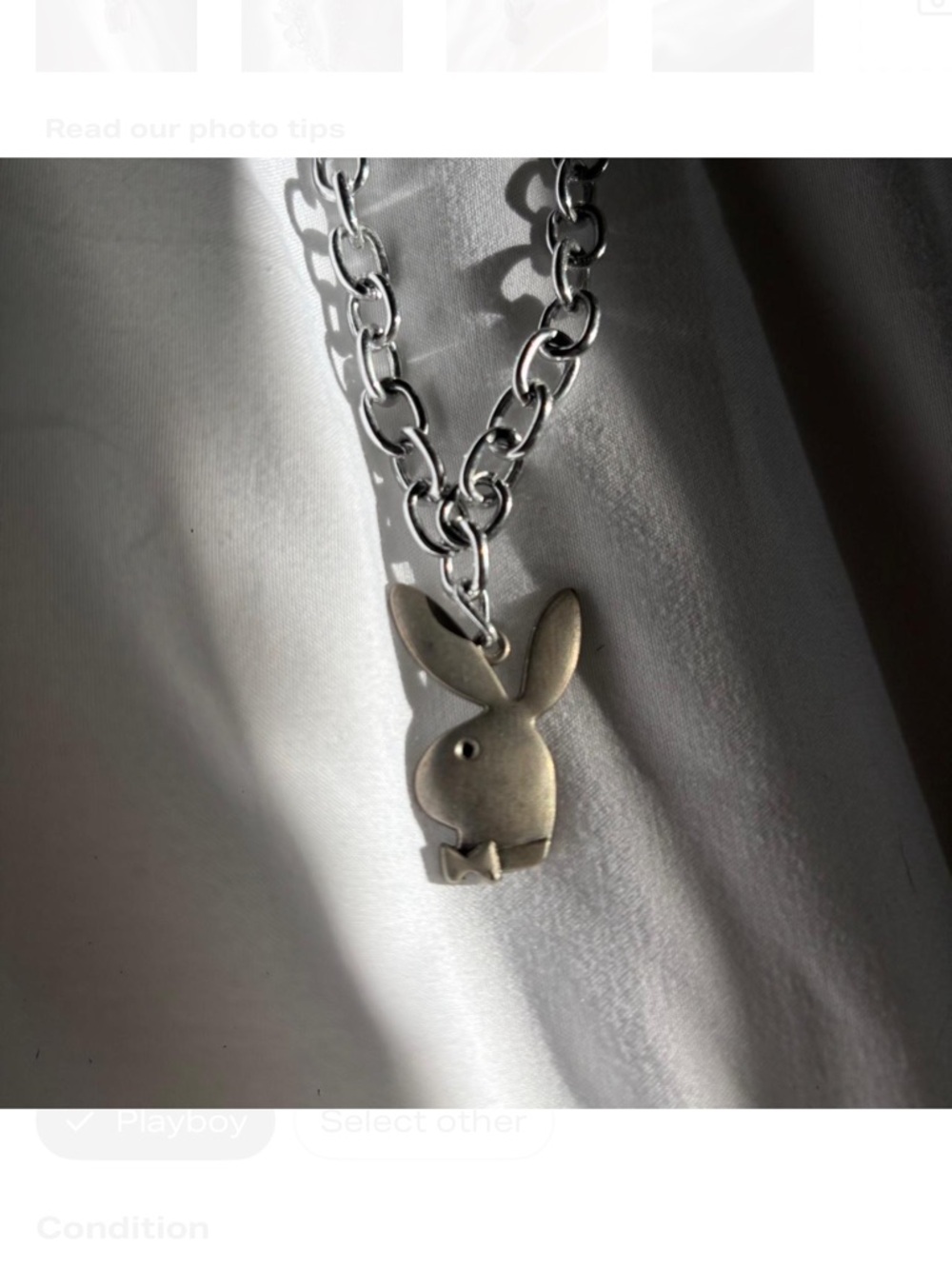 Playboy Bunny Silver Chain